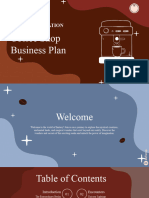 Coffee Shop Business Plan PPT Template by EaTemp