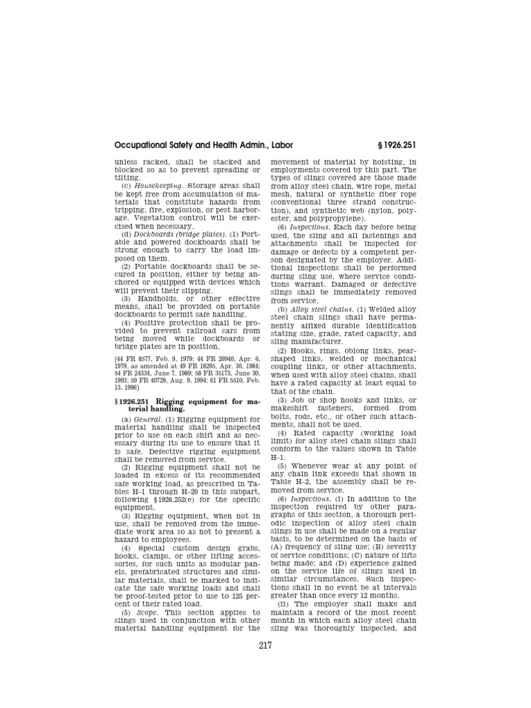 Occupational Safety and Health Admin., Labor 1926.251: Housekeeping ...