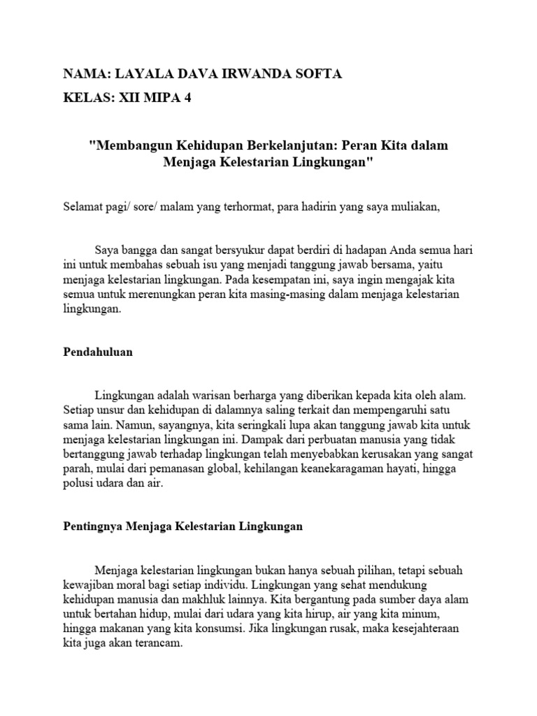Presiden Joko Widodo memberikan pidato tentang kebijakan lingkungan