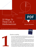 10 Ways To Think Like A Mathematician