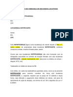 Modelo - Notificao de Cobranca Locaticios