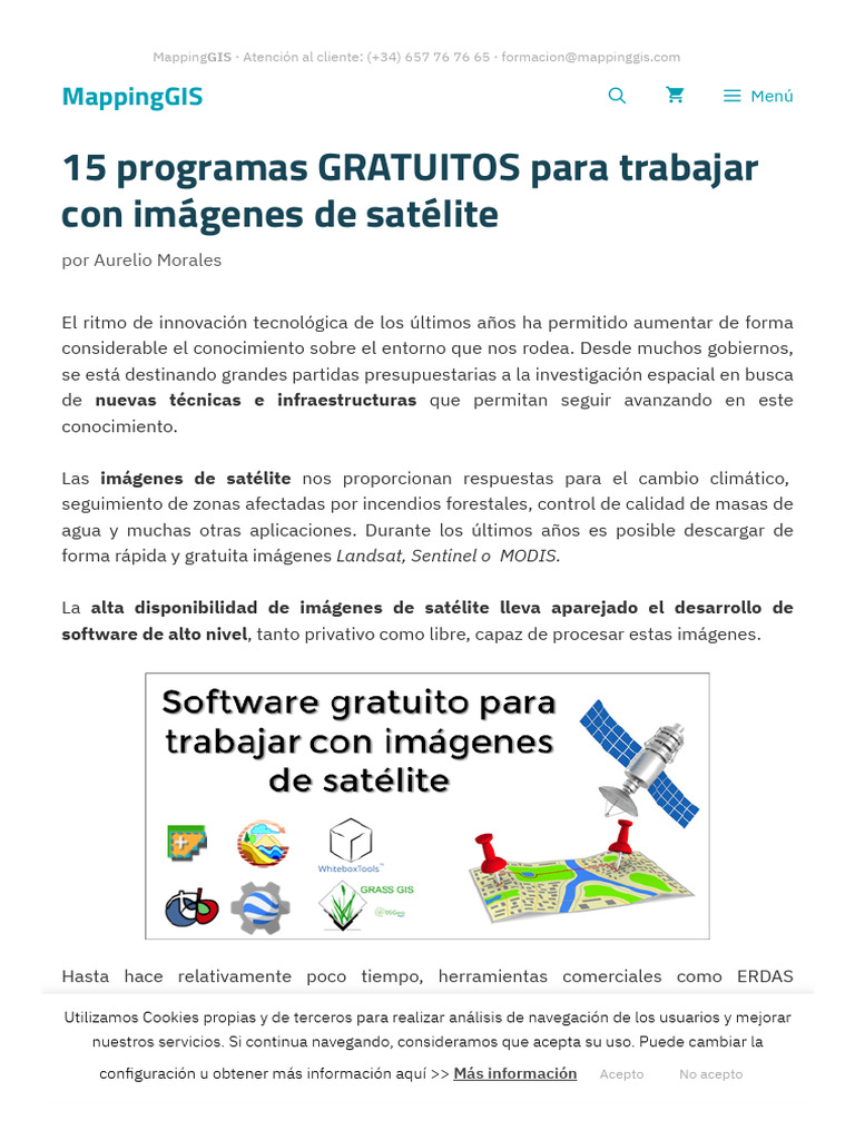 15 Programas Gratuitos de Imágenes Satelitales | PDF | Sistema de ...