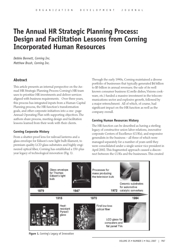 The Annual HR Strategic Planning Process | PDF | Strategic Management