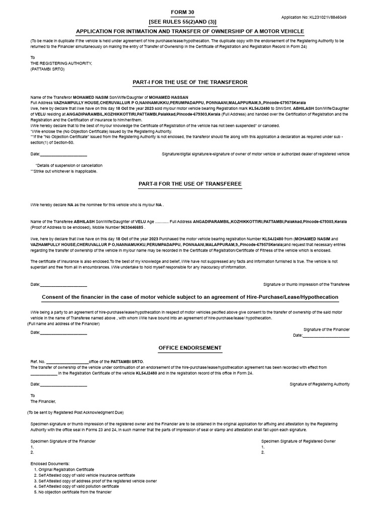 Form 30 | PDF | Common Law | Justice
