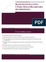 Klasifikasi Manusia Purba Pada Masa Praaksara Di Indonesia