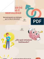 Presentación Salud Mental y Bienestar Ilustrada Creativa Orgánica A Mano Garabato Naranja