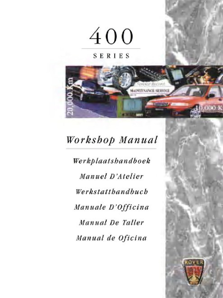 Rover 400 Workshop Manual | PDF