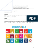Assignment - Role of Data Information and Information Technology in Meeting SDGs