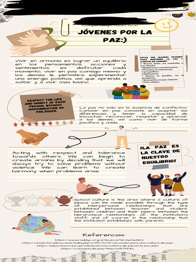 Jóvenes Por La Paz:) : ¡La Paz Es La Clave de Nuestro Equilibrio! | PDF