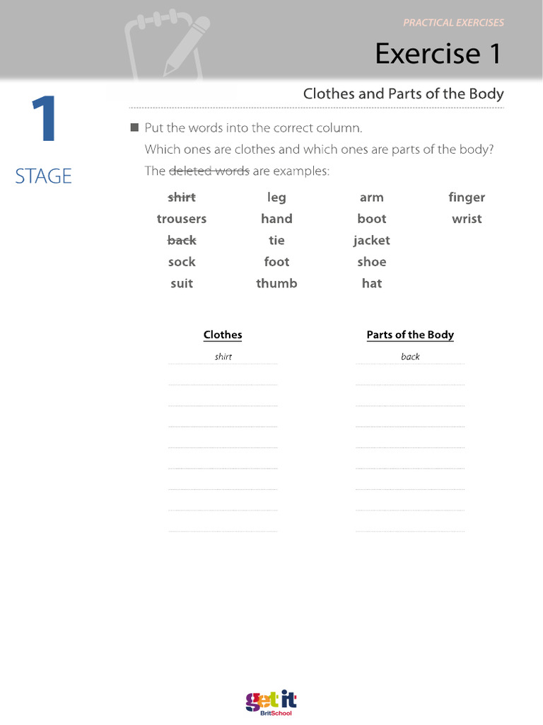 Exercises Callan Stage 1 | PDF