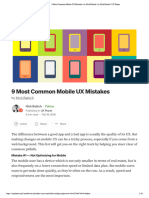 9 Most Common Mobile UX Mistakes. by Nick Babich - by Nick Babich - UX Planet
