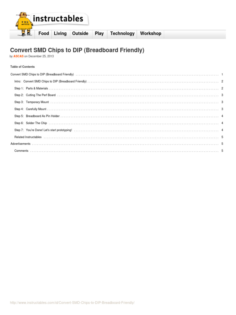 Convert SMD Chips to DIP for Prototyping | PDF | Computer Engineering ...