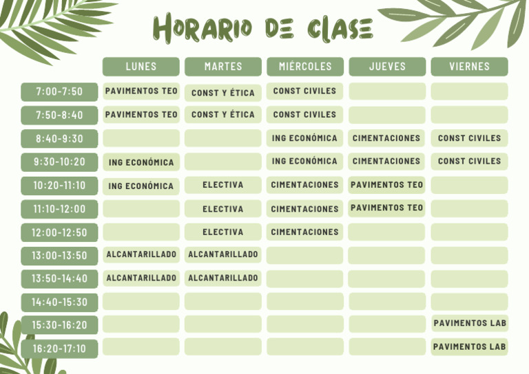 Horario Udc | PDF