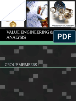 Value Engineering & Value Analysis
