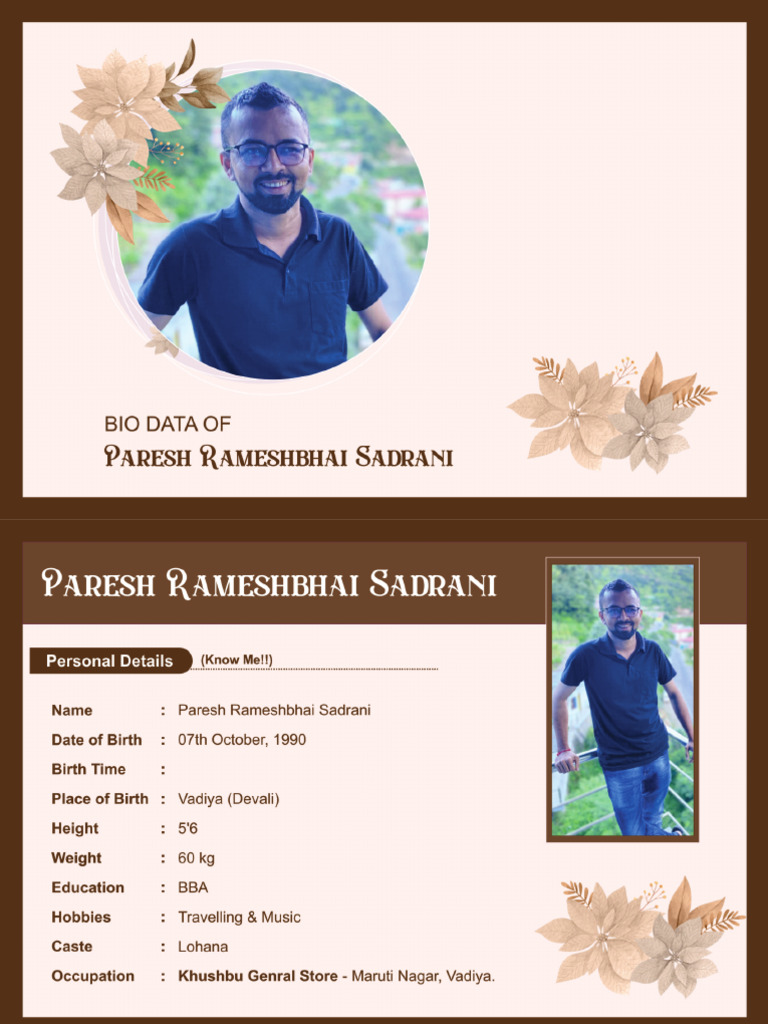 Bio Data | PDF
