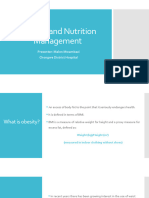 Dietary Management of Obesity