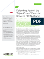 Defending Against The Triple Crown Financial Services DDoS Attacks