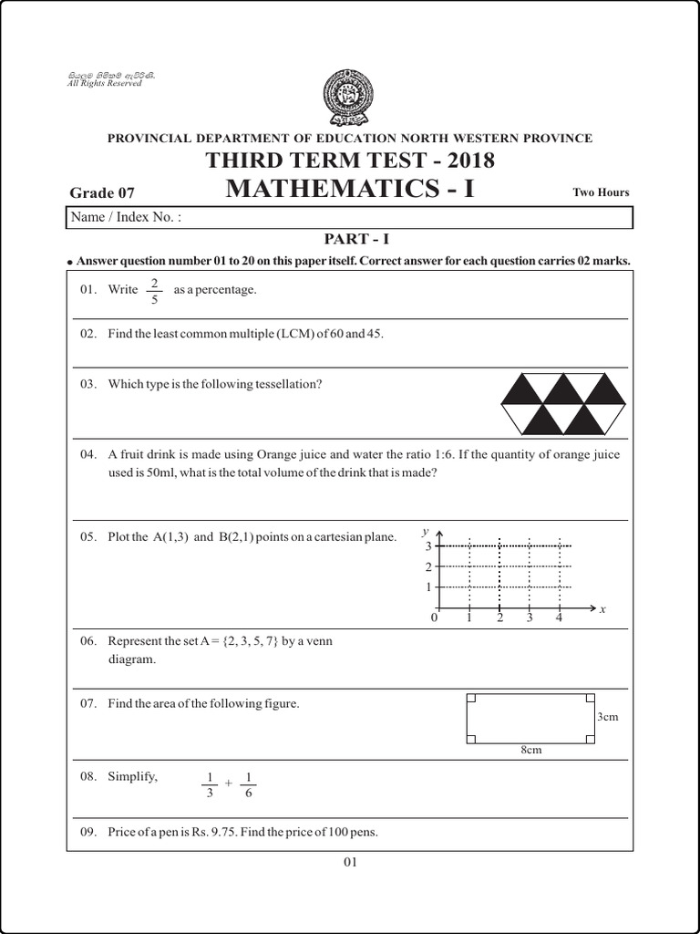 grade-07-mathematics-3rd-term-test-paper-2018-english-medium-north