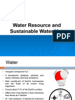 Week 6 Water Resource and Sustainable Water Use