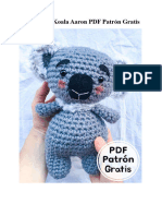 Amigurumi Koala Aaron PDF Patron Gratis