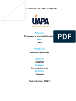 Tarea 3 de Tecnicas de Entrevistas Psicologicas