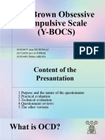 Yale Brown Obsessive Compulsive Scale