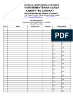 Daftar Hadir Rapat Umum