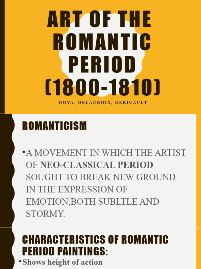Art9romanticperiod 161016184952 | PDF | Romanticism | Paintings