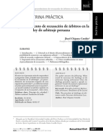 El Procedimiento de Recusacion de Un Arb