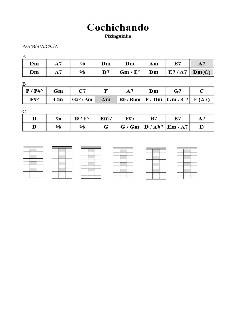 Letra e Acordes de 
