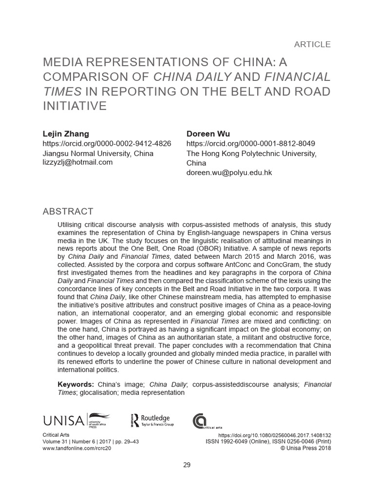 MEDIA REPRESENTATIONS OF CHINA VVVVV | PDF | China | World Politics