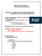 4th COT Filipino Lesson Plan