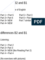 Differences B2 and B1