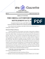 Orissa Government Land Settlement Act 1962