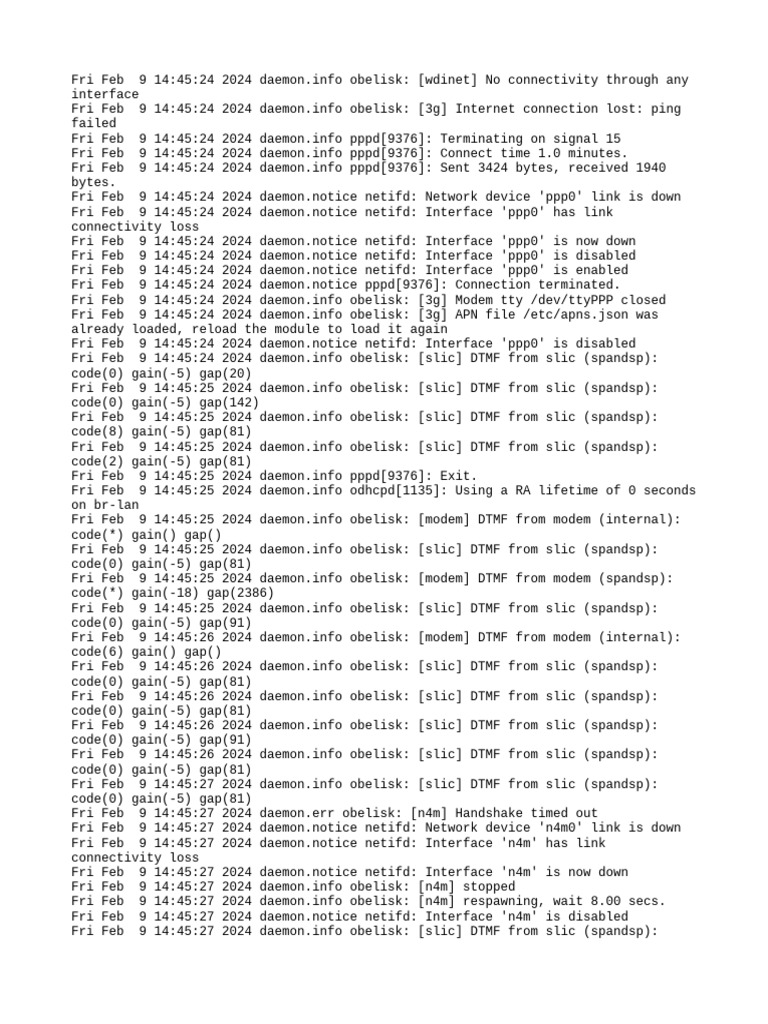 Network Connectivity Issues Log | PDF | Ieee 802.11 | Radius