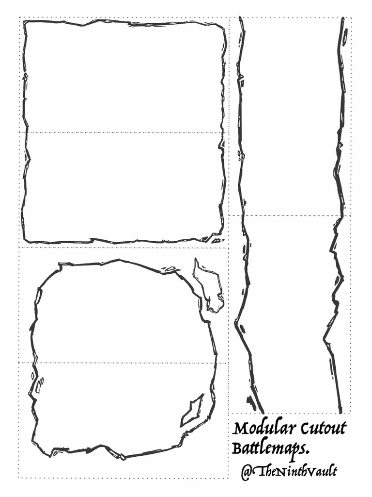 TheNinthVault Modular Battlemap Cutouts | PDF