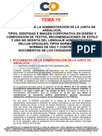 Tema 15 Documentos de La Administración de La Junta de Andalucía