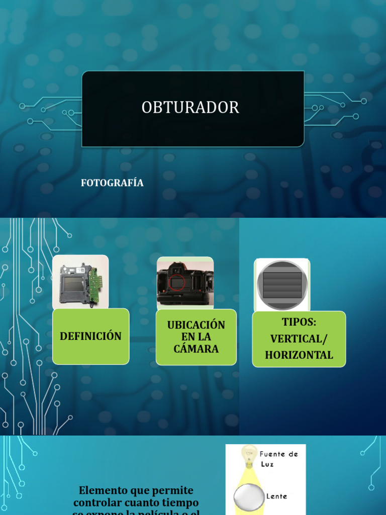 Definición y Tipos de Obturadores en Fotografía | PDF