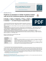 Predictors of Intubation in COVID-19 Patients Treated With out-of-ICU Continuous Positive Airway Pressure