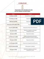 Fechas Importantes Del Calendario Escolar 2024