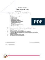 Form 2.2 Application Checklist