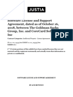 Software License and Support Agreement, Dated As of October - INTELLIGENT SYSTEMS CORP - Business Contracts - Justia