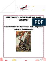 Cuadernillo de APRESTAMIENTO PARA 1° AÑO-2024 Prácticas Del Lenguaje