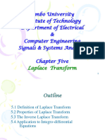 Signal and Systems Chapter Five Laplace Transform