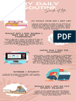 Daily Routine Infographic - Natalia Botero