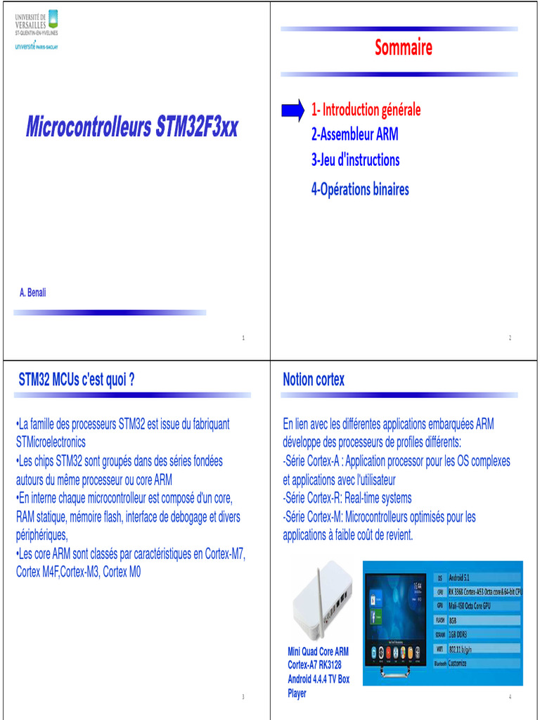 Introduction aux microcontrôleurs STM32 | PDF