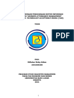 Analisis Penerimaan Penggunaan Sistem Informasi Aplikasi Daily Worker Attendance Management Dengan Metode Technology Acceptance Model (Tam)