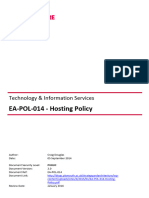 EA POL 014 Hosting - Policy