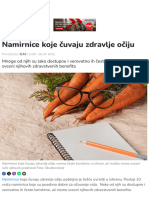 Namirnice Koje Čuvaju Zdravlje Očiju - Eklinika