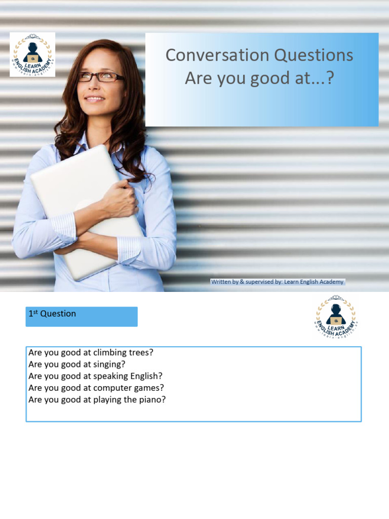 Conversation Questions for English Learners | PDF